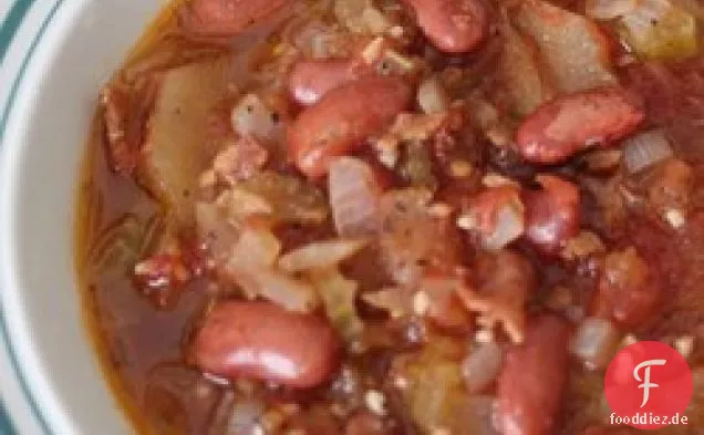 Apfel-Speck-Tomatensuppe
