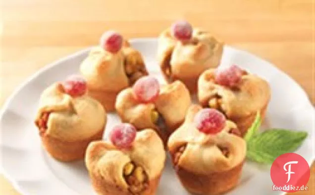 Gebackene Brie Bites mit gezuckerten Preiselbeeren