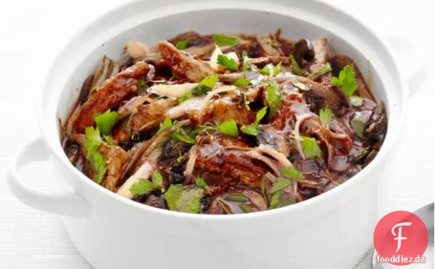 Schweinefleisch und Fenchelragout