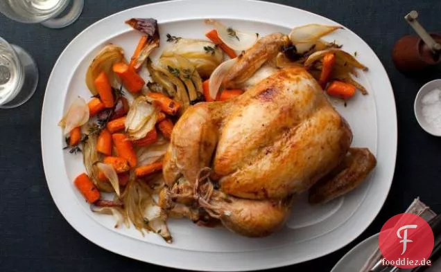 Perfektes Brathähnchen