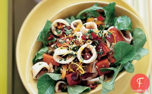 Calamari-Salat nach provenzalischer Art mit Gremolata