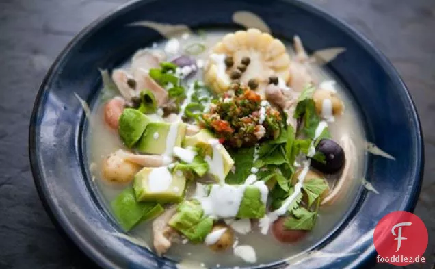 Kolumbianische Hühnersuppe