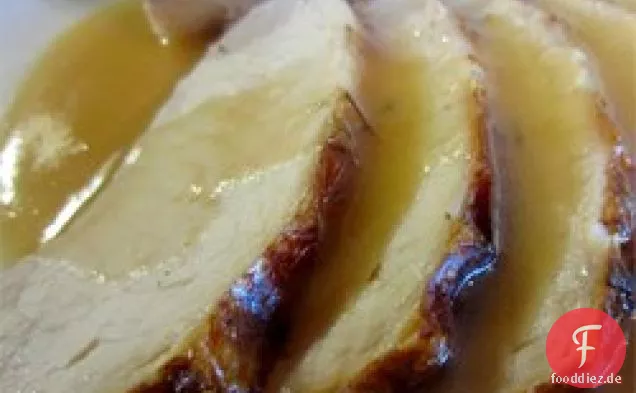Gebratene Lende vom Schweinefleisch