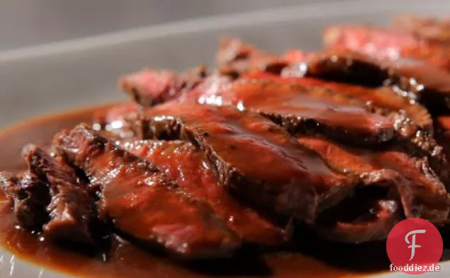 Flat Iron Steak mit Cabernet Sauce