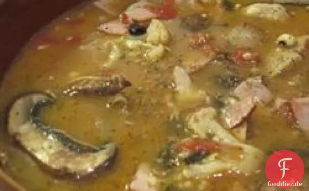 Schinken-und Bohnensuppe ich