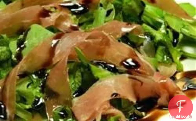 Rucola und Parmaschinken-Salat