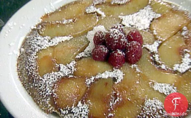 Babcock Pfirsich oder Braeburn Apfel Pfannkuchen Tatins