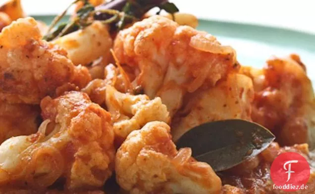 Tomaten-geschmortes Blumenkohl-Rezept