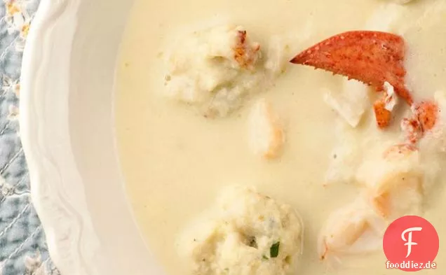 Blumenkohl-Suppe Mit HUMMER-Knödel