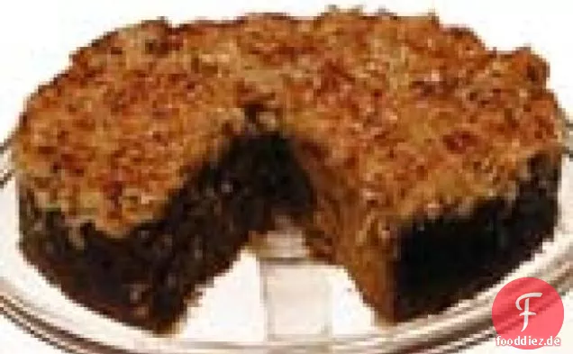 Walnuss Haferflocken Kuchen mit Kokosnuss
