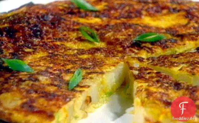 Kartoffel-Safran-Omelett
