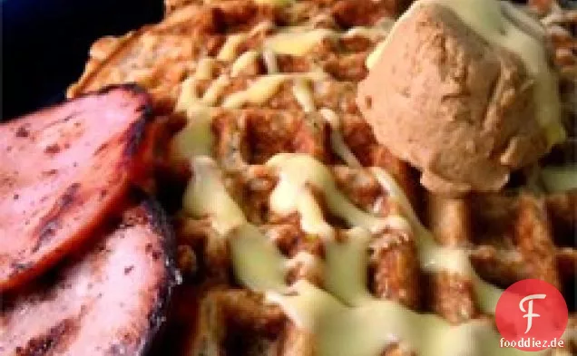 Zucchini-Haferflocken-Waffeln