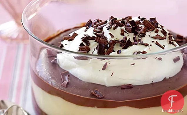 Doppelter Schokoladenpudding