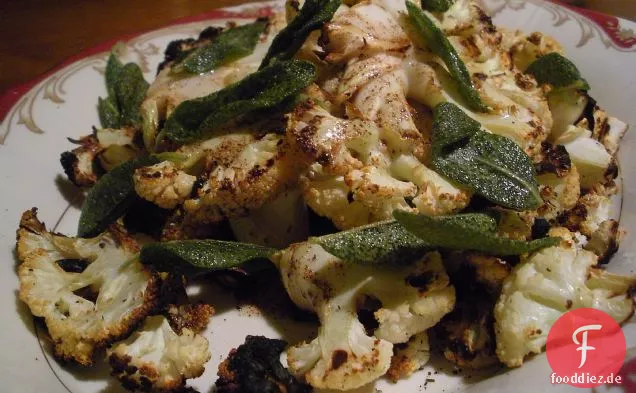 Gegrillter Blumenkohl, Salbei & braune Butter