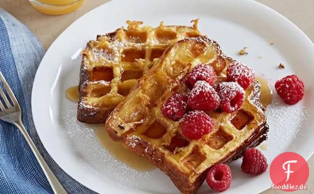 Waffel Brioche Französisch Toast