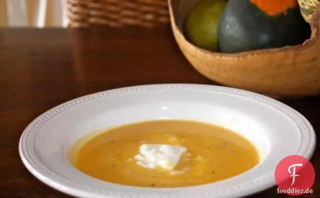 Cremige Curry-Kürbis-Blumenkohlsuppe