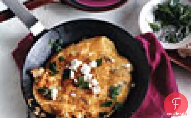 Blumenkohl und Feta-Omelett