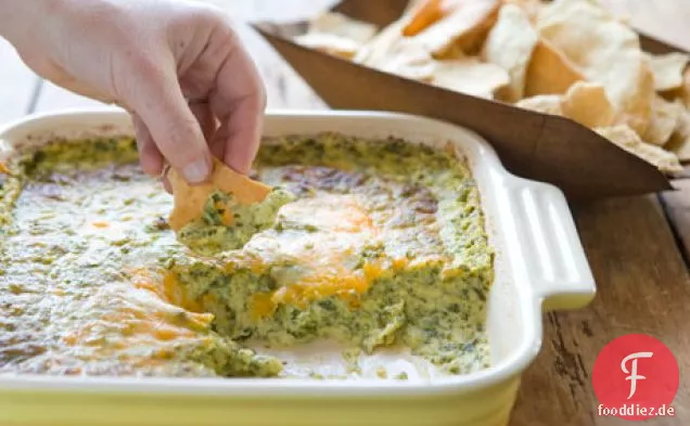 Würziger Käse Blumenkohl Dip