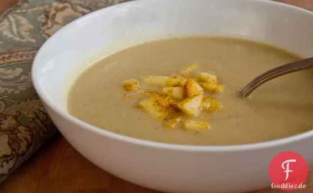 Curry Blumenkohl und Apfelsuppe