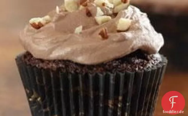 Brownie Cupcakes mit Haselnuss-Buttercreme