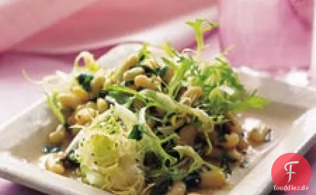 Flageolett-Bohnen Und Frisee-Salat