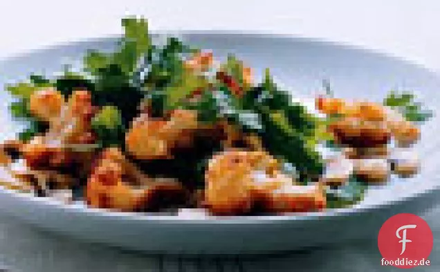 Parmesan Blumenkohl und Petersiliensalat