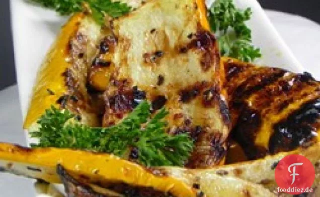 Gegrillter gelber Kürbis