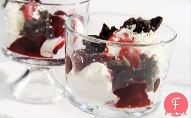 Kirschen Jubiläum Eis Parfaits