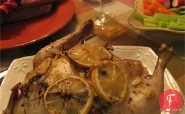 Feuchter Knoblauch gebratenes Huhn