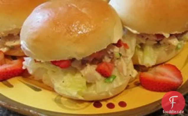 Die Hühnchen-Sandwiches der Mädchen