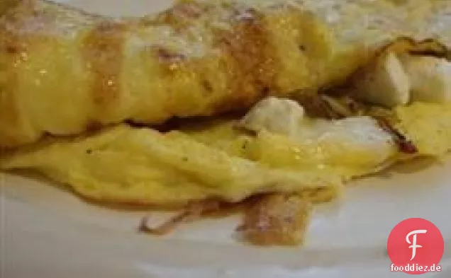 Glattes und käsiges Omelett