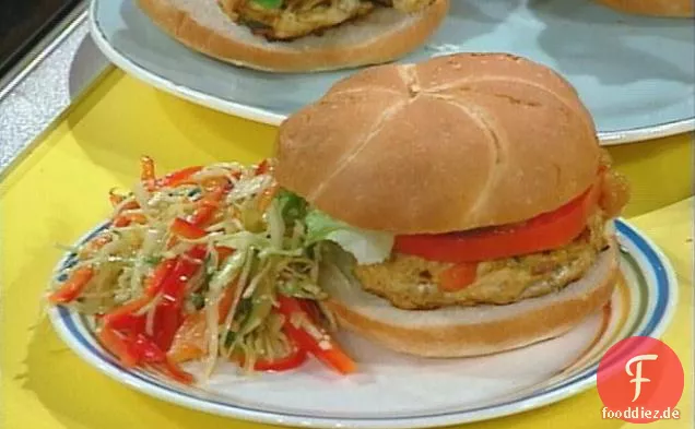 Curry-Puten-Burger