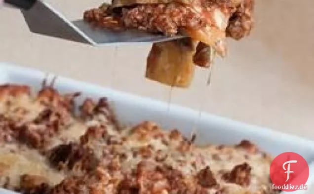 Auberginen- und Rinderhack-Lasagne