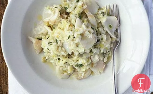 Geräuchertes Schellfisch-Lauch-Risotto