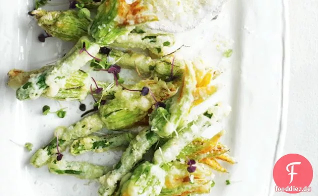 Ricotta - -gefüllte Zucchiniblüten