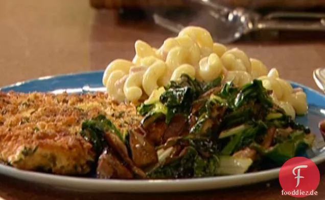 Makkaroni und Käse mit Schinken