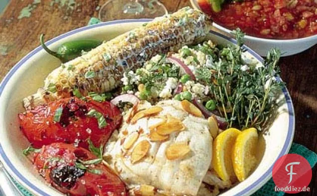 Verkohlter Tomatensalat
