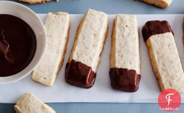 Schokolade Getaucht Haselnuss-Shortbread