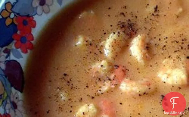 Feta-Garnelen-Suppe