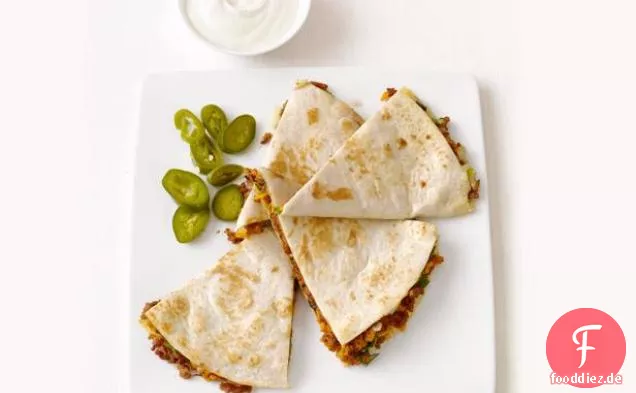 Schweinefleisch-Süßkartoffel-Quesadillas