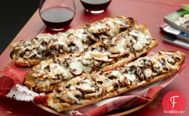Pilzliebhaber französische Brotpizzen