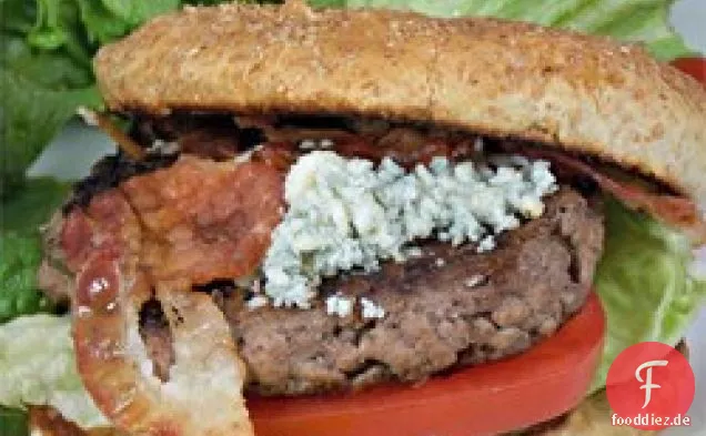 Speck-und Blauschimmelkäse-Burger