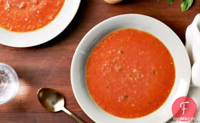 Gebratene Tomaten-Basilikum-Suppe