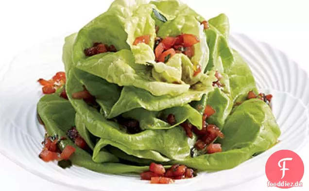 Blühender Bibb Salat Salat