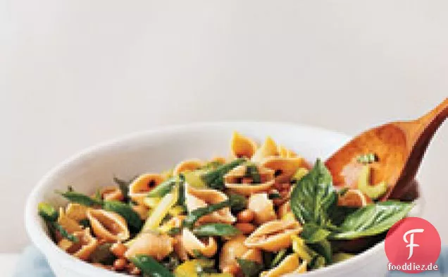 Nudelsalat mit zwei Bohnen