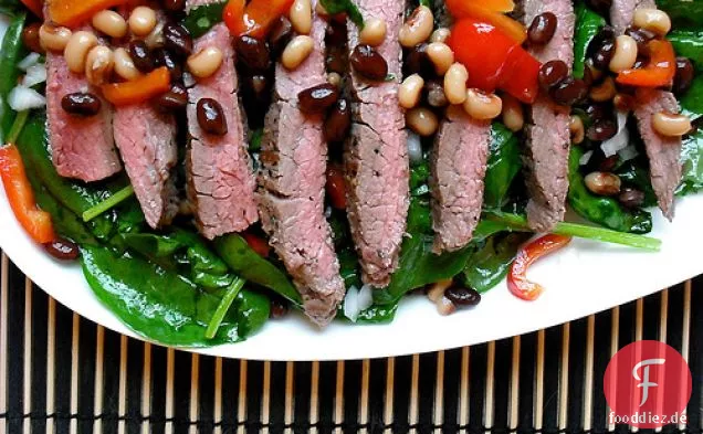 Spinat & Flank-Steak-Salat
