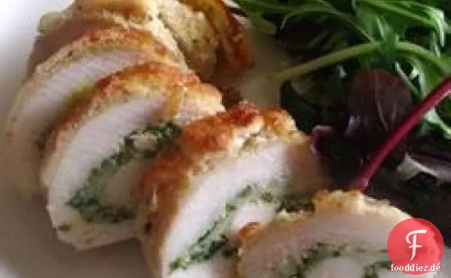 Cheesy Pesto Chicken Rolls