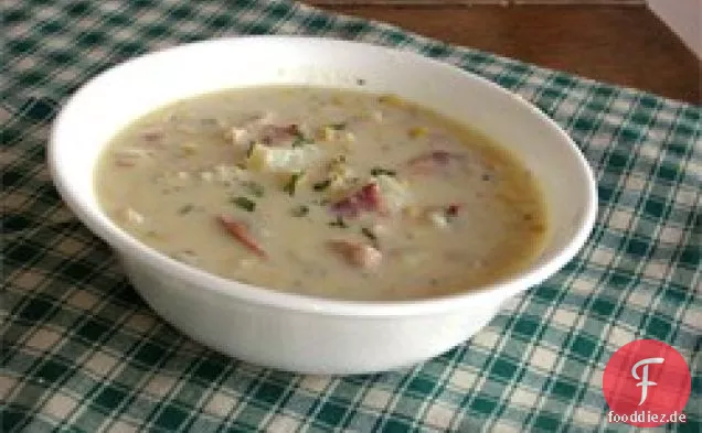 Einfache Mais und Krabben Chowder