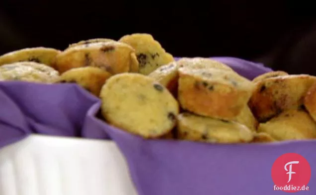 Heidelbeer-Mais-Muffins mit Vanillebutter