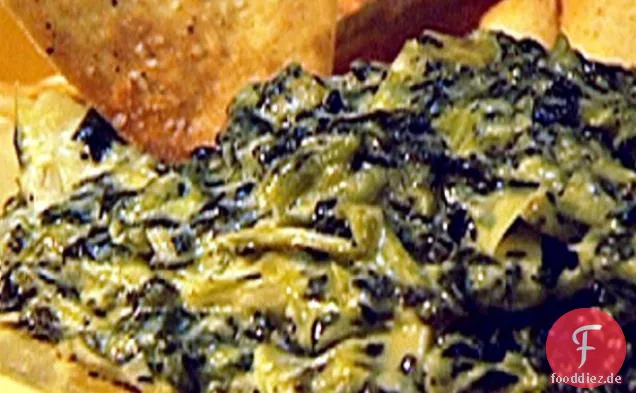 Collard Grün und Artischocke Dip